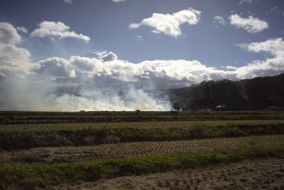 岩見沢地区消防事務組合が畑地火災の原因調査に活用した事例